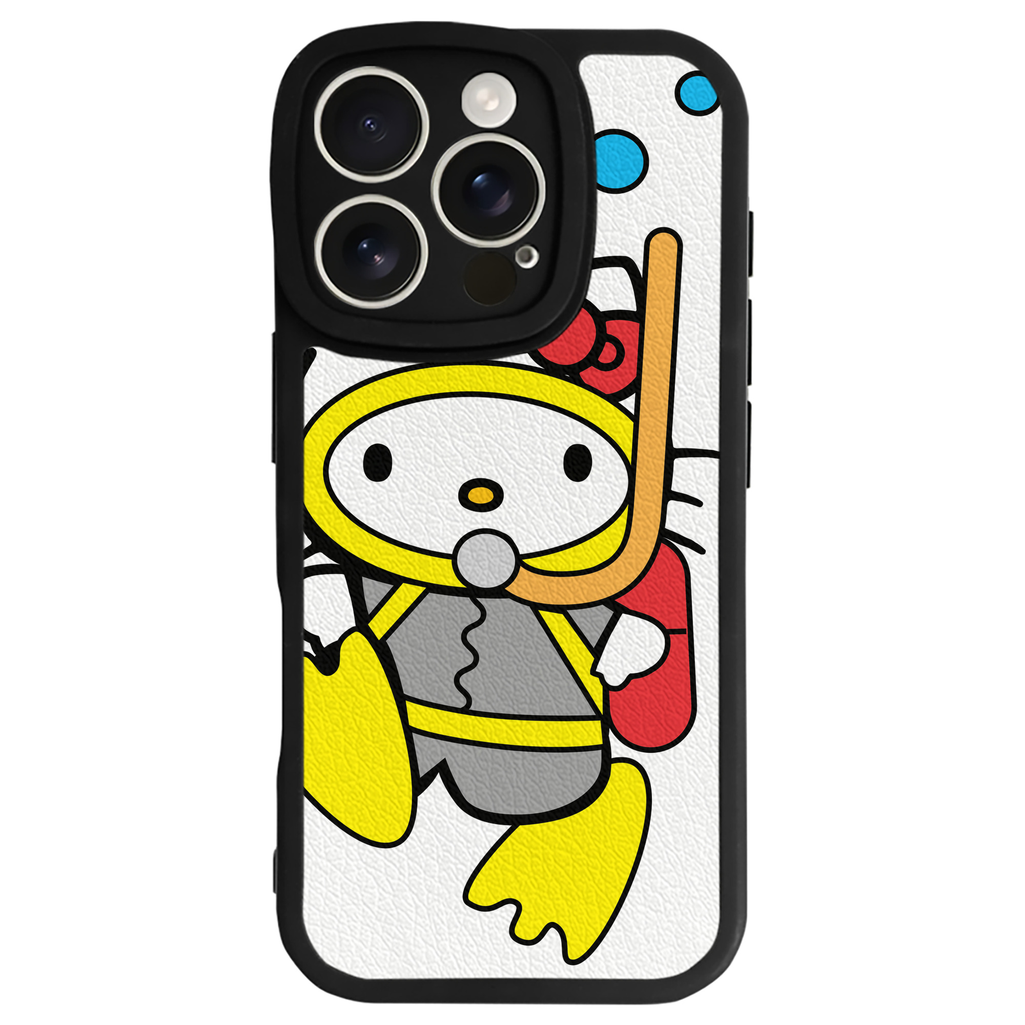 （画像用） Hello Kitty ハローキティ 【iPhone 16シリーズ対応】シリコンスマホケース（レザー調） 材質：シリコン